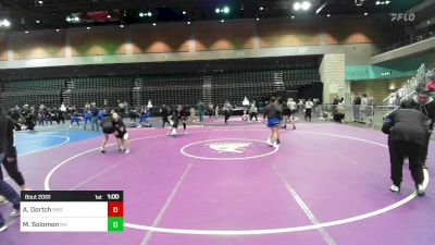 100 lbs Round Of 32 - Marlee Solomon, Newport Harbor vs Avarey Dortch, Stansbury