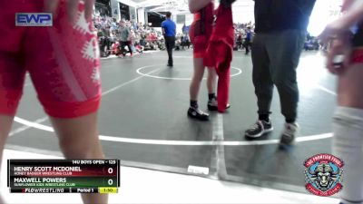 125 lbs Quarterfinal - Henry Scott McDoniel, Honey Badger Wrestling Club vs Maxwell Powers, Sunflower Kids Wrestling Club