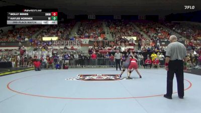 170 lbs 3rd Place Match - Molly Benes, Shawnee Mission-Bishop Miege Hs vs Kaylee Horinek, Wellington HS