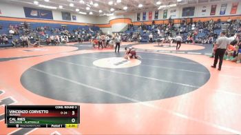 184 lbs Cons. Round 2 - Cal Ries, Wisconsin - Platteville vs Vincenzo Corvetto, Roanoke