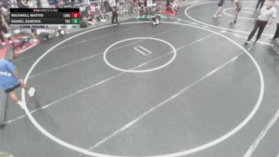 120 lbs Cons. Round 2 - Maxwell Matito, Cal Grapplers Wrestling Club vs Daniel Zamora, Threshold Wrestling Club