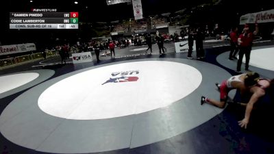 138 lbs Cons. Sub-rd Of 16 - Damien Pinedo, Legacy Wrestling Center vs Codie Lamberton, Diablo Wrestling Club