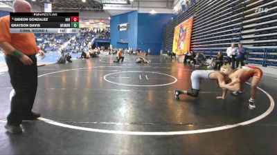 144 lbs Cons. Round 6 - Gideon Gonzalez, Bergen Catholic vs Grayson Davis, Cape Henlopen