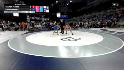 132 lbs Cons. Sub-rd Of 64 - Xavier Flores, IN vs Cooper Howell, CO