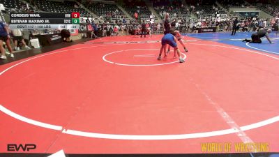 108 lbs Consi Of 16 #2 - Cordeus Wahl, Bristow Youth Wrestling vs Estevan Maximo Jr., Tuscon Cyclones