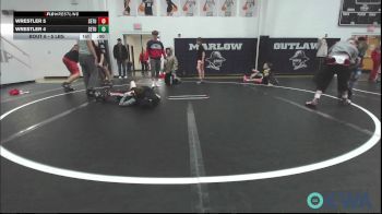 90 lbs Quarterfinal - Jude Lowell, Team Worx Wrestling Club vs Jaxon Hines, Comanche Takedown Club