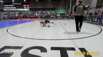 75 lbs Round Of 16 - Talan Hartig, South Hills Wrestling Academy vs Connor Strand, Bruin Elite