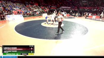 1A 126 lbs Quarterfinal - Anthony Ruzic, Auburn vs Lincoln Hoger, West Chicago (Wheaton Academy)