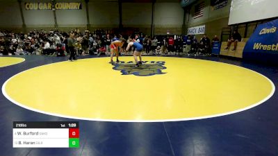 218 lbs Round Of 16 - Wes Burford, Oakdale vs Brian Haran, Gilroy