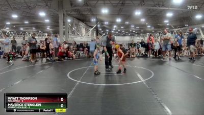 40 lbs Finals (2 Team) - Wyatt Thompson, Full Circle vs Maverick Stenglein, Journeymen Blue