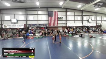 49 lbs Champ. Round 2 - Keagan Sanchez, Sanderson Wrestling Academy vs Kolt Ashby, Delta