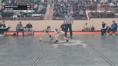 70_B lbs Quarterfinal - Logan Vallalla, Pennridge vs Lee Clark, Philipsburg-Osceola