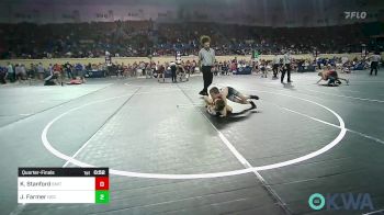 90 lbs Quarterfinal - Keegan Stanford, Smith Wrestling Academy vs Jace Farmer, Norman Grappling Club