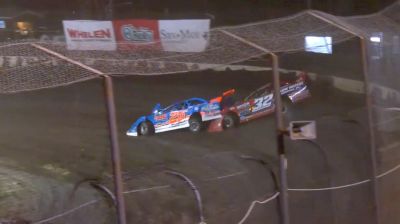 Ricky Thornton, Jr. Tangles With Bobby Pierce For The Lead At Macon Speedway