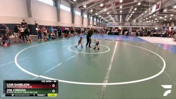 35 lbs Round 2 - Thomas Castaneda, El Paso Wildcats Wrestling Club vs Yaniliz Navarro, El Paso Supers Wrestling Club