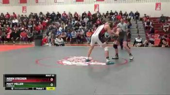 138 lbs Quarterfinal - Aiden Stecker, Salem vs Matt Miller, Canfield