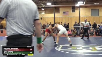 197 lbs Round 2 (6 Team) - Eric Karas, Eastern Oregon University (OR) vs Michael Moreno, Arizona Christian University