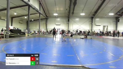 70 lbs Rr Rnd 2 - Brooks French, Dendy Trained Wrestling vs Strafford Stevens, Level Up Wrestling Center - (B)