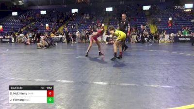 63 lbs Final - Scarlett McElhinny, Sharpsville vs Julie Fleming, Delaware Valley