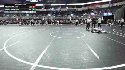 92 lbs 5th Place - Kinnick Poage, Apex Wrestling vs Takeo Medrano, The Best Wrestler