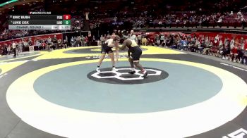 D1-285 lbs Champ. Round 1 - Luke Cox, Lancaster vs Eric Bush, Perrysburg