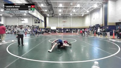 113 lbs Consi Of 8 #1 - Mason St Peter, Monument Mountain vs John Wigmore, Foxborough