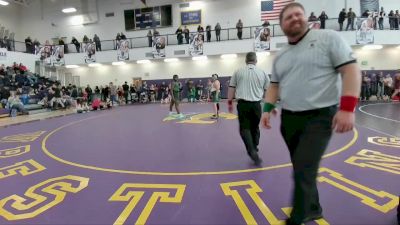 165 lbs Cons. Semi - Michael French, Lander Middle School vs Valentyne Rivera, Lander Middle School