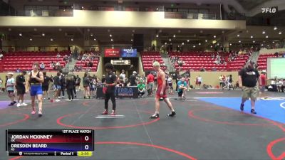 165 lbs 1st Place Match - Jordan McKinney, OK vs Dresden Beard, KS