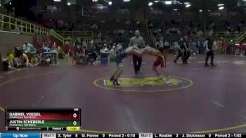 145 lbs Cons. Round 1 - Justin Scheberle, Evansville Memorial vs Gabriel Voegel, Evansville Mater Dei