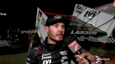 Kyle Larson Reacts After Winning Lawrenceburg With High Limit