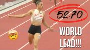 Sydney McLaughlin-Levrone Runs World-Leading 52.70 In Her First 400m Hurdles Race Since 2022!