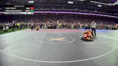 D1-157 lbs Champ. Round 1 - Braylenn Aulbach, Rockford HS vs Jake Turley, Romeo HS