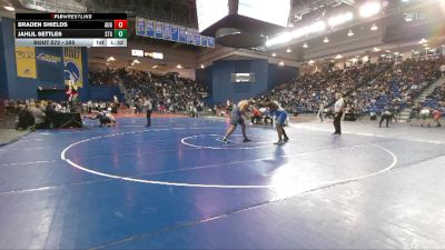 285 lbs Champ. Round 1 - Jahlil Settles, St Georges vs Braden Shields, St Augustine