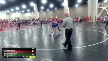 132 lbs Finals (2 Team) - Evan Cordrey, Team Delaware vs Joshua Hale, Team Diamond Fish Pink