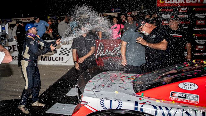 Connor Hall Wins Three-Wide CARS Tour Thriller At Langley Speedway