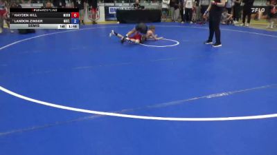 96 lbs Semis - Hayden Hill, Moen vs Landon Zinser, Moyer Elite
