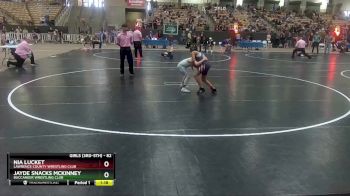 82 lbs Champ. Round 1 - Jayde Snacks McKinney, Buccaneer Wrestling Club vs Nia Lucket, Lawrence County Wrestling Club