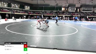 157 lbs Consi Of 32 #2 - Odin Phillips, Baylor School vs Carson Hill, Choate Rosemary Hall