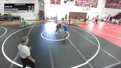 190 lbs Round 5 - Oscar Linwang, Valencia vs John Xia, Rowland High School