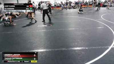 120 lbs Semis (4 Team) - Eli Sanders, Storm Wrestling Center A vs Cody Clarke, RWA Black