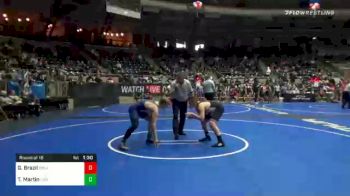 160 lbs Prelims - Gavin Brazil, Oklahoma Wrestling Academy vs Tyson Martin, Law