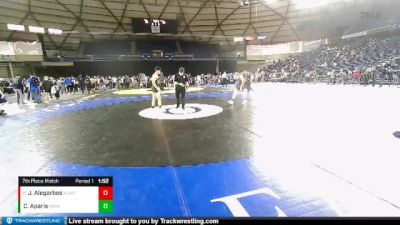 126 lbs 7th Place Match - Jayden Alegarbes, Rainier Junior Wrestling Club vs Chance Aparis, Mat Demon Wrestling Club