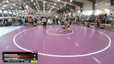 80 lbs Cons. Round 3 - Elijiah Mooney, Carrollton Thunder Wrestling vs Braylan Russ, Austin Wrestling Academy