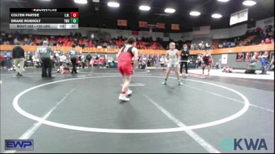 120 lbs Consi Of 4 - Colten Partee, Elgin Wrestling vs Drake Rosholt, Tuttle Wrestling Club