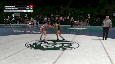 Girls 140 lbs Cons. Round 2 - Mya Peralta, Rio Grande vs Mayte Trevizo, Hobbs