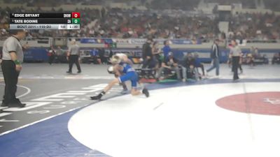 115-D3 Semifinal - Tate Bodine, Safford High School vs Edge Bryant, Snowflake High School