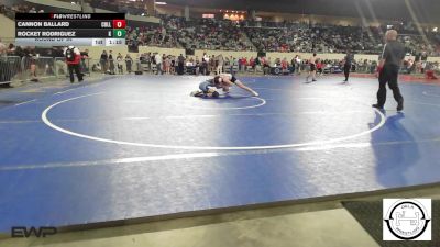 118 lbs Round Of 64 - Cannon Ballard, Collinsville Junior High vs ROCKET RODRIGUEZ, MARLOW OUTLAWS JH