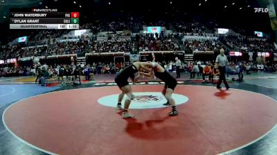 Quarterfinal - John Waterbury, Plains / Hot Springs vs Dylan Grant, Colstrip