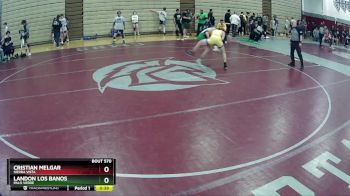 120 lbs Cons. Round 4 - Cristian Melgar, Sierra Vista vs Landon Los Banos, Palo Verde