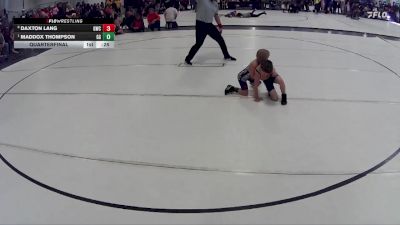 17 lbs Quarterfinal - Maddox Thompson, GI Grapplers vs Daxton Lang, Gering Wrestling Club
